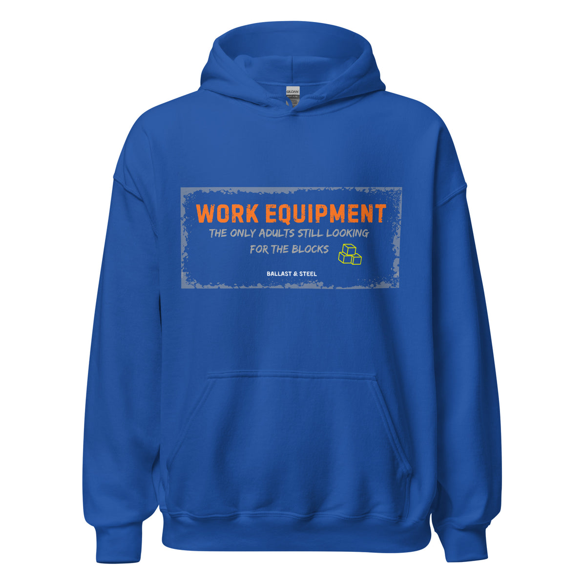 Work Equipment hoodie in Royal, front