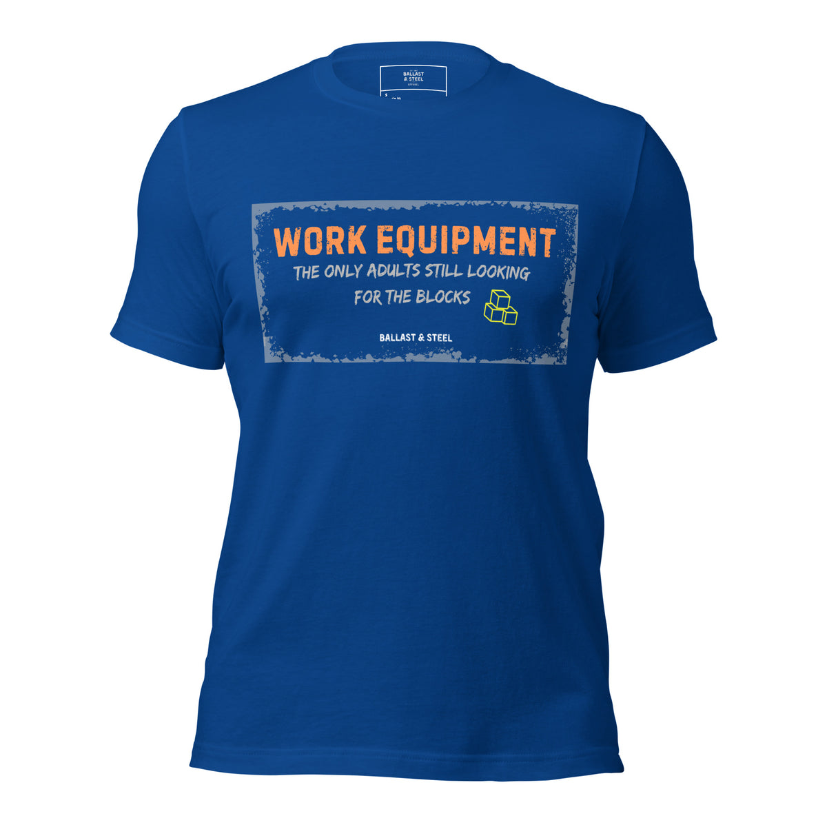 Work Equipment tee in True Royal, front