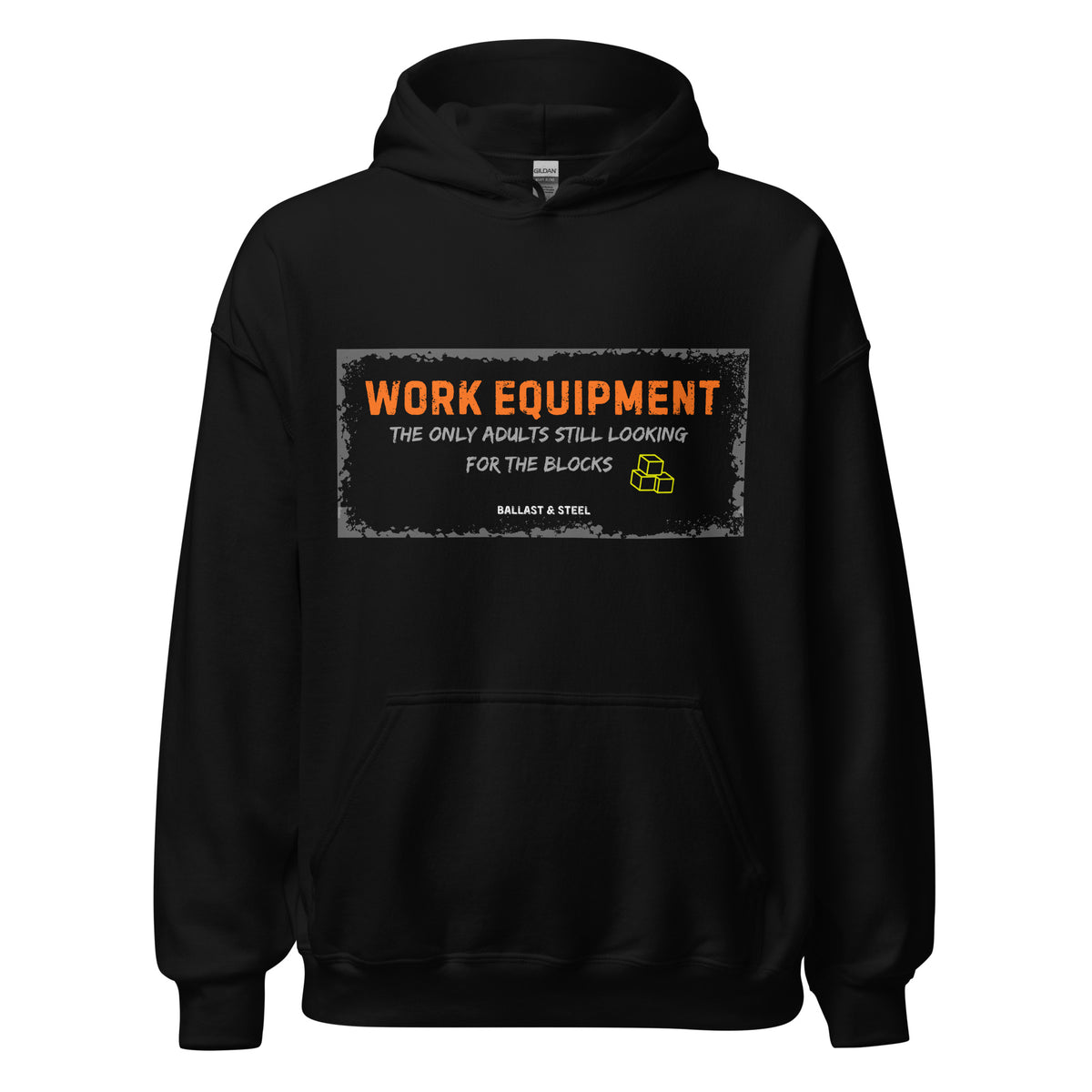Work Equipment hoodie in Black, front