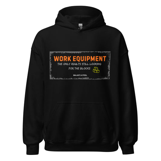 Work Equipment hoodie in Black, front