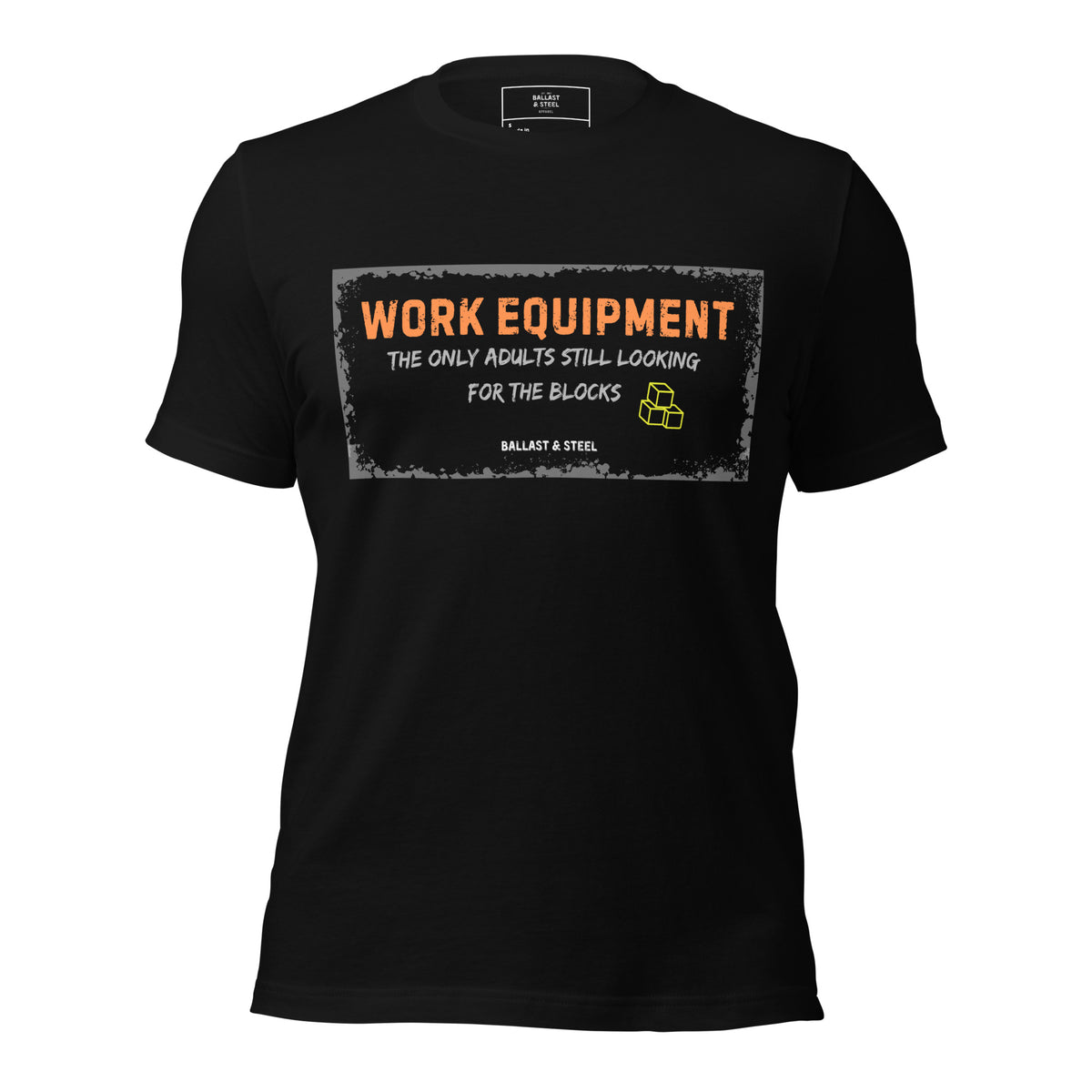 Work Equipment tee in Black, front