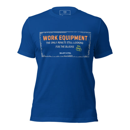 Work Equipment tee in True Royal, front